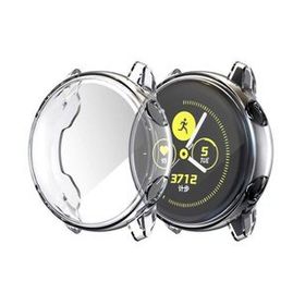 Gpack Samsung Galaxy Watch Active 2 40 mm Önü Kapalı Şeffaf Silikon Renksiz Kordon