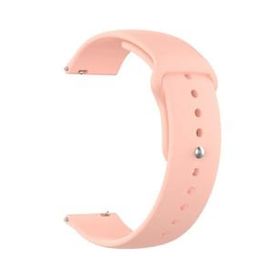 Gpack Samsung Galaxy Watch Active 2 44 mm Düz Renkli Silikon Kırmızı Kordon