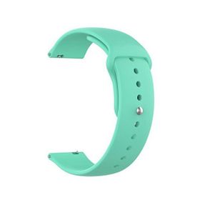 Gpack Samsung Galaxy Watch Active 2 44 mm Mat Düz Renkli Silikon Turkuaz Kordon