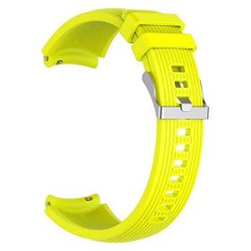 Gpack Samsung Galaxy Watch Active 2 44 mm Silikon Kancalı Ayarlanabilir KRD 18 Sarı Kordon