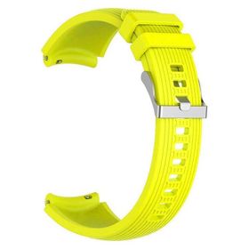 Gpack Samsung Galaxy Watch Active 2 44 mm Silikon Kancalı Ayarlanabilir KRD 18 Sarı Kordon