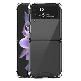 Gpack Samsung Galaxy Z Flip 3 Antishock Korumalı Silikon Şeffaf Kılıf