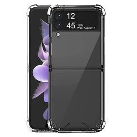 Gpack Samsung Galaxy Z Flip 3 Antishock Korumalı Silikon Şeffaf Kılıf