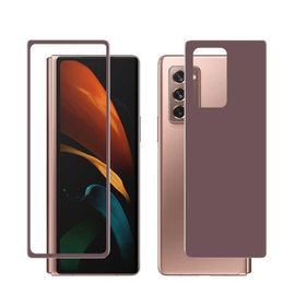 Gpack Samsung Galaxy Z Fold 2 Ön Arka Ekran Koruyucu Bronz Cam