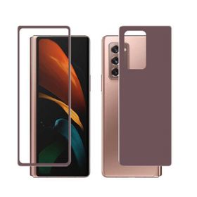 Gpack Samsung Galaxy Z Fold 2 Ön Arka Ekran Koruyucu Bronz Cam