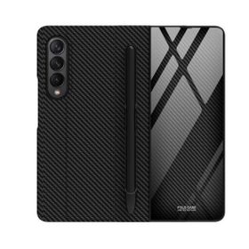 Gpack Samsung Galaxy Z Fold 3 Kalemlik Bölmeli Droga Pakette Kalem Çıkmaz Siyah Kılıf