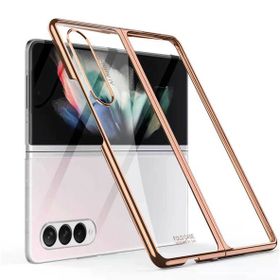Gpack Samsung Galaxy Z Fold 3 Renkli Sert Koruma Siyah Kılıf