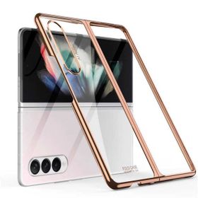 Gpack Samsung Galaxy Z Fold 3 Renkli Sert Koruma Siyah Kılıf