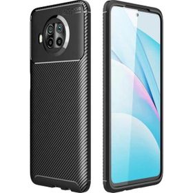 Gpack Siyah Xiaomi Mi 10T Lite Negro Karbon Silikon+Full Nano Ekran Korumalı Cep Telefon Kılıfı