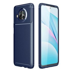 Gpack Siyah Xiaomi Mi 10T Lite Negro Karbon Silikon+Full Nano Ekran Korumalı Cep Telefon Kılıfı