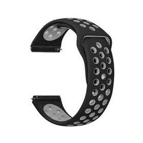 Gpack Spovan Watch 4 Pro Delikli Çift Renk Silikon Kırmızı Kordon