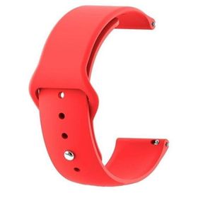 Gpack Spovan Watch 4 Pro Mat Düz Klasik Silikon KRD 11 Kırmızı Kordon