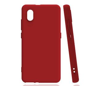 Gpack TCL L7 Renkli Korumalı Premier Mat Silikon Kırmızı Kılıf