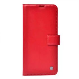 Gpack Tecno Camon 16 Kar Delux Cüzdan Kartvizitli Standlı Kopçalı Kırmızı Kılıf