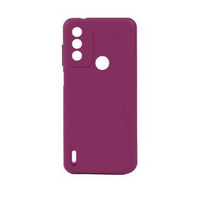 Gpack Tecno Spark 6 Go Mat Lüks Kamera Korumalı Premier Silikon Mürdüm Kılıf