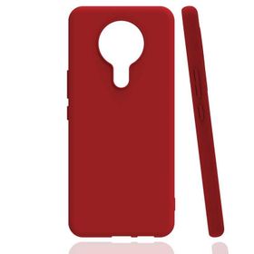 Gpack Tecno Spark 6 Renkli Korumalı Premier Mat Silikon Kırmızı Kılıf