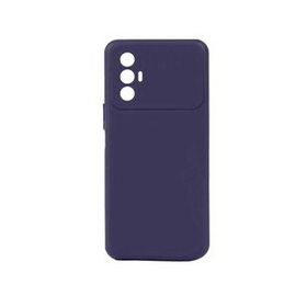 Gpack Tecno Spark 8 Pro Premier Mat Silikon Renkli Lüks Korumalı Lacivert Kılıf