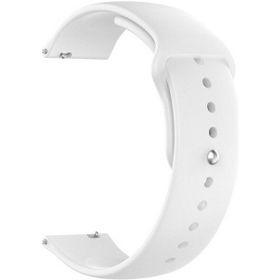 Gpack Ticwatch GTH Mat Düz Renkli Silikon Beyaz Kordon