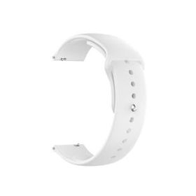 Gpack Ticwatch GTH Mat Düz Renkli Silikon Beyaz Kordon