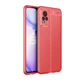 Gpack Vivo V21E Niss Silikon Deri Görünümlü Korumalı Lacivert Kılıf