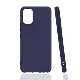 Gpack Vivo V21E Renkli Korumalı Premier Mat Silikon Lacivert Kılıf