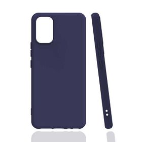 Gpack Vivo V21E Renkli Korumalı Premier Mat Silikon Lacivert Kılıf