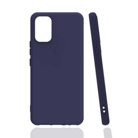 Gpack Vivo V21E Renkli Korumalı Premier Mat Silikon Lacivert Kılıf
