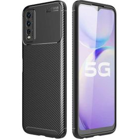 Gpack Vivo Y11S Negro Karbon Dizayn Kamera Korumalı Silikon Siyah Kılıf