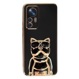 Gpack Xiaomi 12T Kamera Korumalı Köpek Desenli Standlı Silikon Kılıf
