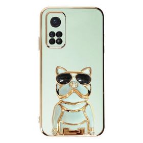 Gpack Xiaomi Mi 10T Kamera Korumalı Köpek Desenli Standlı Silikon Kılıf