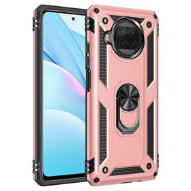 Gpack Xiaomi Mi 10T Lite Vega Tank Koruma Standlı Yüzüklü Mıknatıslı Bronz Kılıf