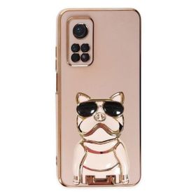 Gpack Xiaomi Mi 10T Pro Kamera Korumalı Köpek Desenli Standlı Silikon Kılıf