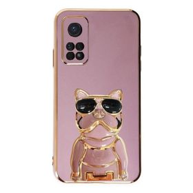 Gpack Xiaomi Mi 10T Pro Kamera Korumalı Köpek Desenli Standlı Silikon Kılıf