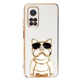 Gpack Xiaomi Mi 10T Pro Kamera Korumalı Köpek Desenli Standlı Silikon Kılıf