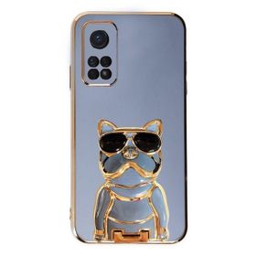 Gpack Xiaomi Mi 10T Pro Kamera Korumalı Köpek Desenli Standlı Silikon Kılıf
