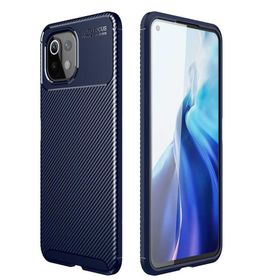 Gpack Xiaomi Mi 11 Lite Negro Silikon Deri Görünümlü Lacivert Kılıf