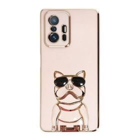 Gpack Xiaomi Mi 11T 5G Kamera Korumalı Köpek Desenli Standlı Silikon Kılıf