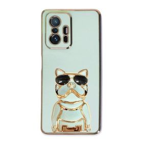 Gpack Xiaomi Mi 11T 5G Kamera Korumalı Köpek Desenli Standlı Silikon Kılıf