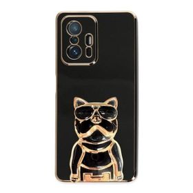 Gpack Xiaomi Mi 11T 5G Kamera Korumalı Köpek Desenli Standlı Silikon Kılıf