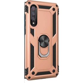 Gpack Xiaomi Mi 9 Çift Katmanlı Tank Yüzüklü Mıknatıslı Vega Kapak Nano Glass Gold Cep Telefonu Kılıf