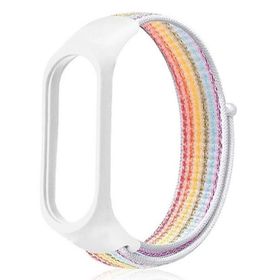 Gpack Xiaomi Mi Band 5 Kumaş Cırtcırt Velcro Karışık Renk Kordon