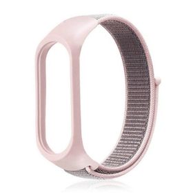 Gpack Xiaomi Mi Band 5 Kumaş Cırtcırt Velcro Pembe Kordon