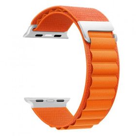 Gpack Xiaomi Mi Band 5 Kumaş Cırtcırt Velcro Turuncu Kordon