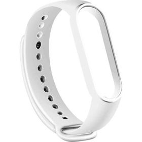 Gpack Xiaomi Mi Band 7 Silikon Mat Klasik Renkli Beyaz Kordon