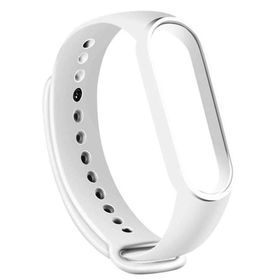 Gpack Xiaomi Mi Band 7 Silikon Mat Klasik Renkli Beyaz Kordon