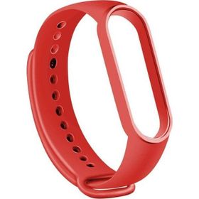 Gpack Xiaomi Mi Band 7 Silikon Mat Klasik Renkli Kırmızı Kordon