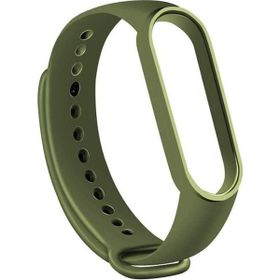Gpack Xiaomi Mi Band 7 Silikon Mat Klasik Renkli Koyu Yeşil Kordon
