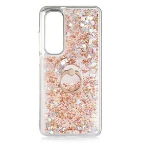 Gpack Xiaomi Mi Note 10 Lite Milce Sulu Yüzüklü Silikon Arka Kapak Gold Kılıf