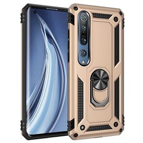 Gpack Xiaomi Mi Note 10 Lite Tank Koruma Vega Standlı Yüzüklü Mıknatıslı Gold Kılıf