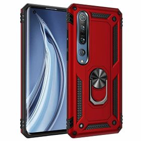 Gpack Xiaomi Mi Note 10 Lite Tank Koruma Vega Standlı Yüzüklü Mıknatıslı Kırmızı Kılıf